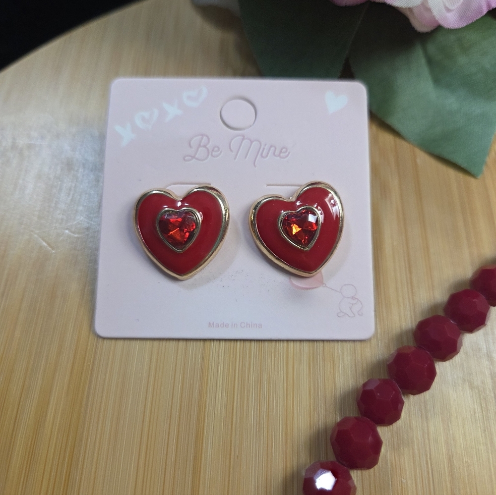 🌟BOGO Free🌟Elegant Red Beaded Jewelry Set - Picture 4 of 5